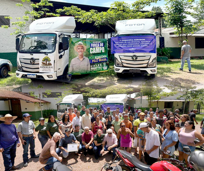 Senador Bagattoli entrega caminhões a cooperativas de Porto Velho e Candeias