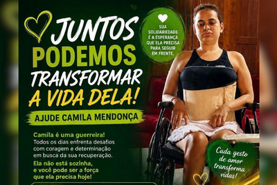 Portovelhense Camila Mendonça perde visão e precisa de apoio