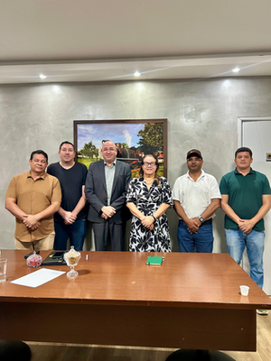 Presidente da Câmara de Porto Velho recebe comitiva da Câmara de Vilhena