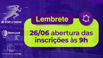 3 Corrida e Caminhada do Judiciário abre inscrições 26 de junho