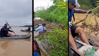 Descarte irregular de lixo em Porto Velho agrava poluição do rio Madeira