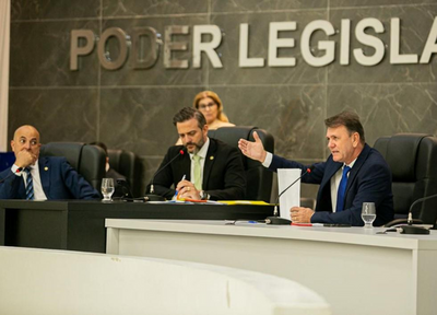 Deputado Luizinho Goebel discute projetos de segurança e educação em Vilhena