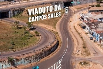 Prefeitura de Porto Velho implantará canalização de trânsito no viaduto da Campos Sales