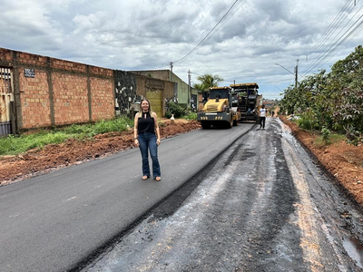 Rua Montserrat em Porto Velho inicia pavimentação após pedido da vereadora Sofia Andrade