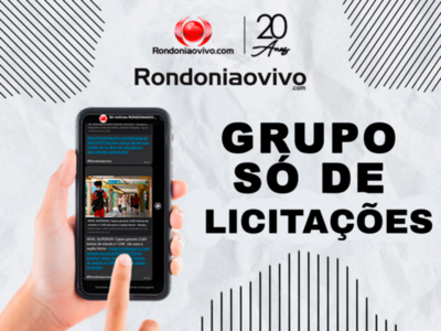 Rondoniaovivo lança grupo no WhatsApp para informações de licitações estaduais