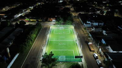 Vilhena inaugura três campos de grama sintética com investimento de 1,1 milhão